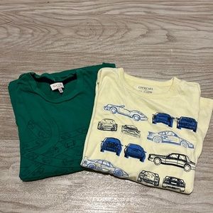2 Boys Long Sleeve Ts featuring cars details